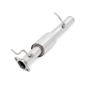 Ford Fiesta ST Performance Exhaust - Mishimoto - Cat Back, Resonated, 2.5in Stainless Steel - Black Tips - `14-`16