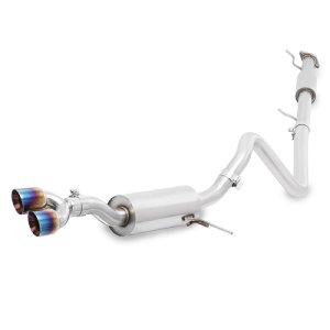 Ford Fiesta ST Performance Exhaust - Mishimoto - Cat-back, Resonated - Burnt Titanium - `14-`16