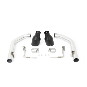 Ford Mustang Performance Exhaust - Rear - Mishimoto - Axle-back w/ Black Tips - Black - `15-`17