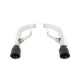 Ford Mustang Performance Exhaust - Rear - Mishimoto - Axle-back w/ Black Tips - Black - `15-`17