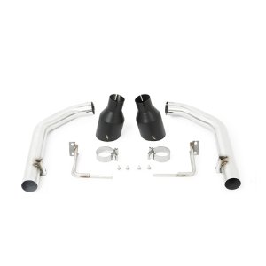 Ford Mustang Performance Exhaust - Rear - Mishimoto - Axle-back w/ Black Tips - Black - `15-`17