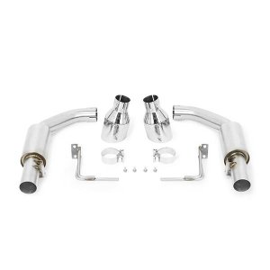 Ford Mustang Performance Exhaust - Rear - Mishimoto - Axle-back Exhaust Race with Polished Tips - Polished Tips - `15-`17