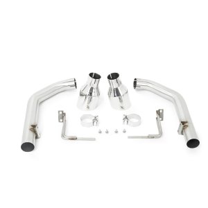 Ford Mustang Performance Exhaust - Rear - Mishimoto - Axle-back Exhaust Race with Polished Tips - Polished Tips - `15-`17