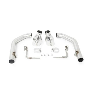 Ford Mustang Performance Exhaust - Rear - Mishimoto - Axle-back Exhaust Race with Polished Tips - Polished Tips - `15-`17