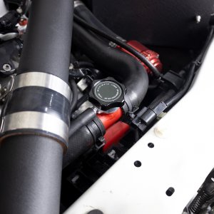 Mitsubishi Lancer Coolant Fill Neck - Mishimoto - MMFN-EVO-BK - Black - `08-`15