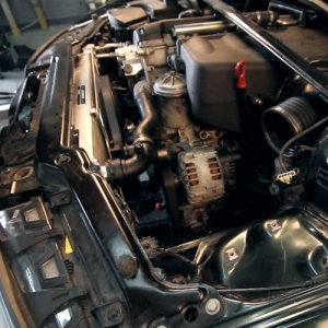 BMW M3 Fan Shroud Kit - Mishimoto - Performance Aluminum - Brushed finish - `01-`06