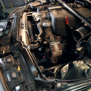 BMW M3 Fan Shroud Kit - Mishimoto - Performance Aluminum - Brushed finish - `01-`06