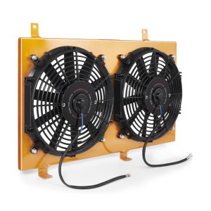 Mazda RX-8 Fan Shroud Kit - Mishimoto - Aluminum - Gold - `04-`08