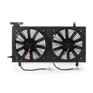 Subaru Impreza Fan Shroud Kit - Mishimoto - Plug-N-Play Aluminum - Black - `08-`15