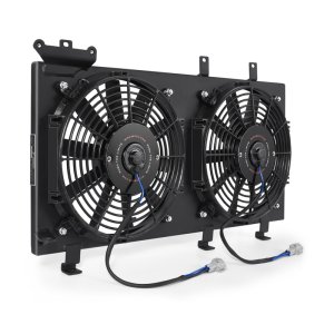 Subaru Impreza Fan Shroud Kit - Mishimoto - Performance Aluminum Fan Shroud - Black - `01-`07