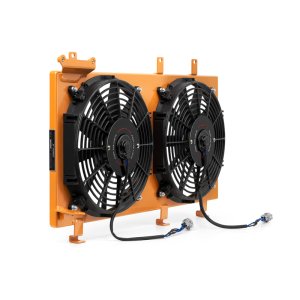 Subaru WRX STI Fan Shroud Kit - Mishimoto - PNP Aluminum - Gold - `01-`07