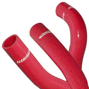 Mitsubishi Evolution Radiator Hose Kit - Mishimoto - Silicone - Red - `10-`11