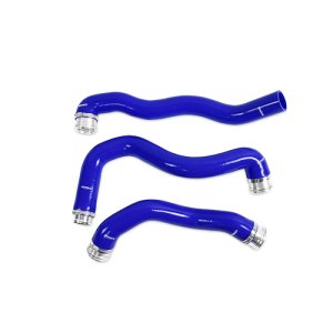 Ford Powerstroke Radiator Coolant Hose Kit - Mishimoto - Silicone - Blue - `08-`10