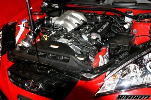 Hyundai Genesis Coupe Silicone Hose Kit - Mishimoto - Black - `10-`12