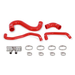 Ford Mustang Radiator Hose Kit - Lower - Mishimoto - Silicone with Heat-Resistant Fibers - Red - `15-`17