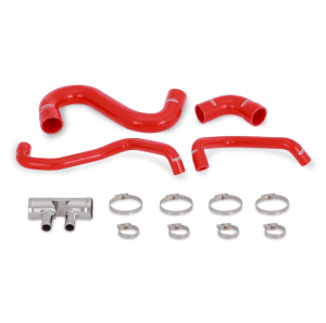 Ford Mustang Radiator Hose Kit - Lower - Mishimoto - Silicone with Heat-Resistant Fibers - Red - `15-`17