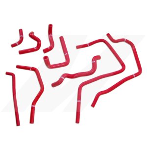 Subaru Impreza Silicone Ancillary Hose - Mishimoto - MM Silicone - Red - `01-`05