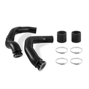 BMW M2 Intercooler Pipe Kit - Mishimoto - Charge Pipe Kit - Wrinkle Black - `15-`20