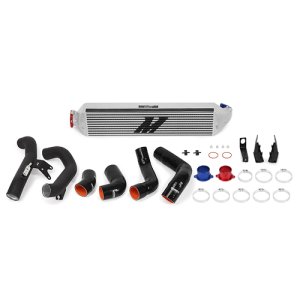 Honda Civic Si Intercooler Kit - Mishimoto - Performance Intercooler Kit - Silver Intercooler with Black Pipes - `17-`21