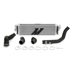 Honda Civic Type R Performance Intercooler Kit - Mishimoto - Silver Core Black Piping - `17-`21