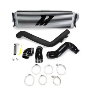 Honda Civic Type R Performance Intercooler Kit - Mishimoto - Silver Core Black Piping - `17-`21