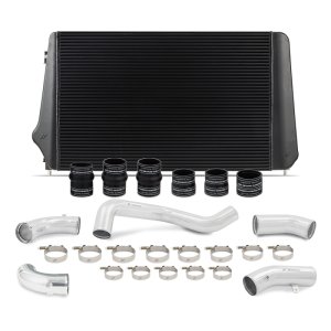 Chevrolet HD Intercooler Kit - Mishimoto - Performance Intercooler Kit - Black w/ Polished Pipes - `17-`19