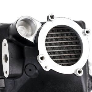 BMW M5 Intercooler Kit - Mishimoto - Air-to-Water, Bar-and-Plate, Includes Pipes - Wrinkle Black - `12-`16