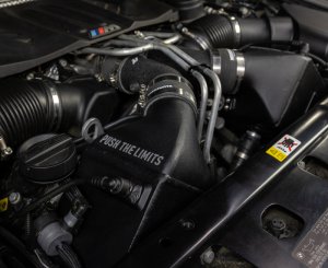 BMW M6 Intercooler Kit - Mishimoto - Air-to-Water, Bar-and-Plate, Includes Pipes - Wrinkle Black - `12-`16