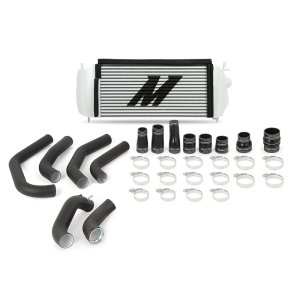 Ford F-150 Performance Intercooler Kit - Mishimoto - MMINT-F27T-15KBSL - Silver Intercooler w/ Black Pipes - `15-`17