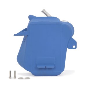 Ford Super Duty Intercooler - Mishimoto - Air-to-Water - Micro-Wrinkle Blue - `11-`16