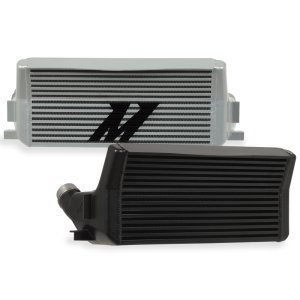 BMW 2 Series Performance Intercooler - Mishimoto - 6 inch thick, angled step-core design - Black - `12-`16