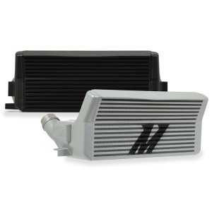 BMW 2 Series Performance Intercooler - Mishimoto - 6in thick, angled step-core design - Silver - `12-`16