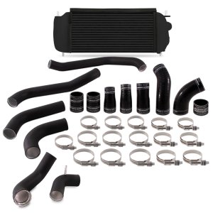 Ford F-150 Performance Intercooler Kit - Mishimoto - Direct-fit with CNC quick-disconnect - Black Cooler Black Pipes - `17-`21