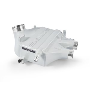 BMW M3 Intercooler - Mishimoto - Performance Air-to-Water, Single-Pass Core, Bar-and-Plate, Color Matched - Mineral White Metallic - `15-`20 BMW M3 Intercooler - Mishimoto - Performance Air-to-Water, Single-Pass Core, Bar-and-Plate, Color Matched - Mineral White Metallic - `15-`20