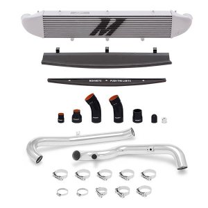 Ford Fiesta ST Performance Intercooler Kit - Front - Mishimoto - Tube-and-Fin Style - Silver - `14-`16
