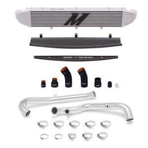 Ford Fiesta ST Performance Intercooler Kit - Front - Mishimoto - Tube-and-Fin Style - Silver - `14-`16