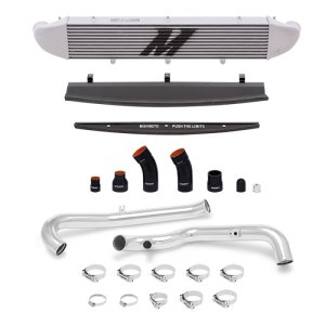 Ford Fiesta ST Performance Intercooler Kit - Front - Mishimoto - Tube-and-Fin Style - Silver - `14-`16