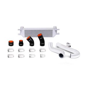Ford Mustang Intercooler Kit - Mishimoto - Performance Intercooler - Silver Core Polished Pipes - `15-`23
