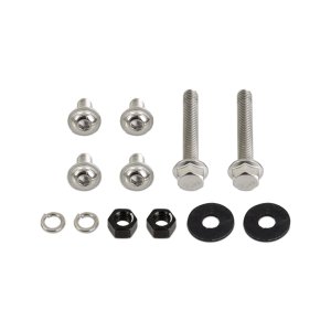 Ford F-150 Tow Hook License Plate Relocation Bracket - Mishimoto - 4mm-thick Powder Coated Steel - Semi-gloss black - `15-`27