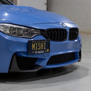 BMW M4 License Plate Relocation Kit - Front - Mishimoto - Mishimoto MMLP-F80-15 - `15-`20