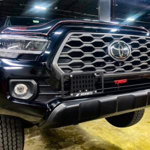 Toyota Tacoma License Plate Relocation Kit - Mishimoto - Black - `16-`23