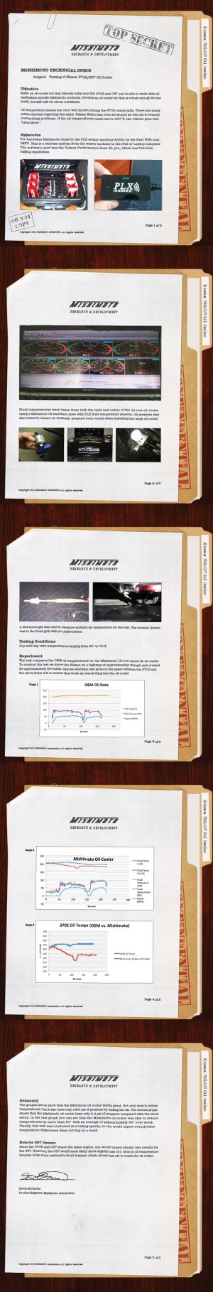 Infiniti G37 Oil Cooler Kit - Mishimoto - 19-row stacked-plate - `08-`13