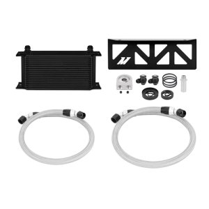 Scion FR S Oil Cooler Kit - Front - Mishimoto - Direct-Fit, 19-row Stacked-Plate - Silver - `13-`27