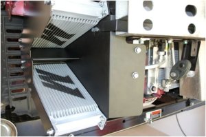 Mitsubishi Evolution Oil Cooler Kit - Passenger Side - Mishimoto - V-mounted Dual Coolers - 2008