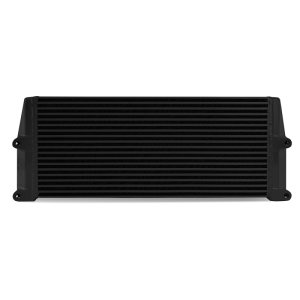 Ford Powerstroke Performance Oil Cooler - Front - Mishimoto - Bar-and-Plate - Black - `11-`19