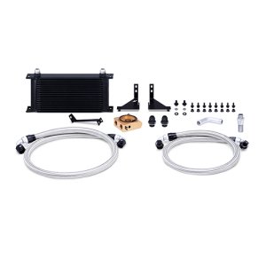 Ford Fiesta ST Oil Cooler Kit - Front - Mishimoto - Thermostatic - Black - `14-`16