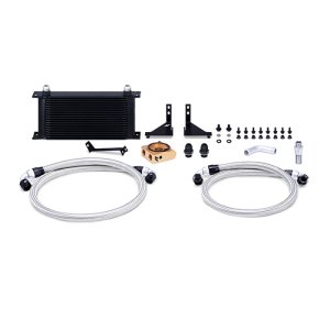 Ford Fiesta ST Oil Cooler Kit - Front - Mishimoto - Thermostatic - Black - `14-`16