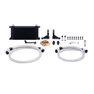 Ford Fiesta ST Oil Cooler Kit - Front - Mishimoto - Thermostatic - Black - `14-`16