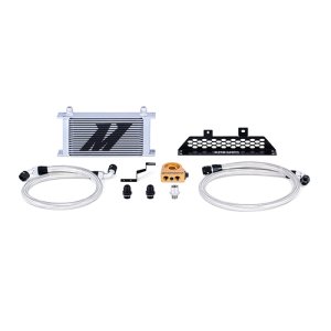 Ford Focus ST Oil Cooler Kit - Front - Mishimoto - Thermostatic - Silver - `13-`15