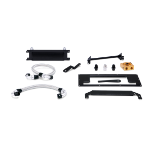 Mazda Miata Oil Cooler Kit - Mishimoto - Thermostatic - Black - `99-`05